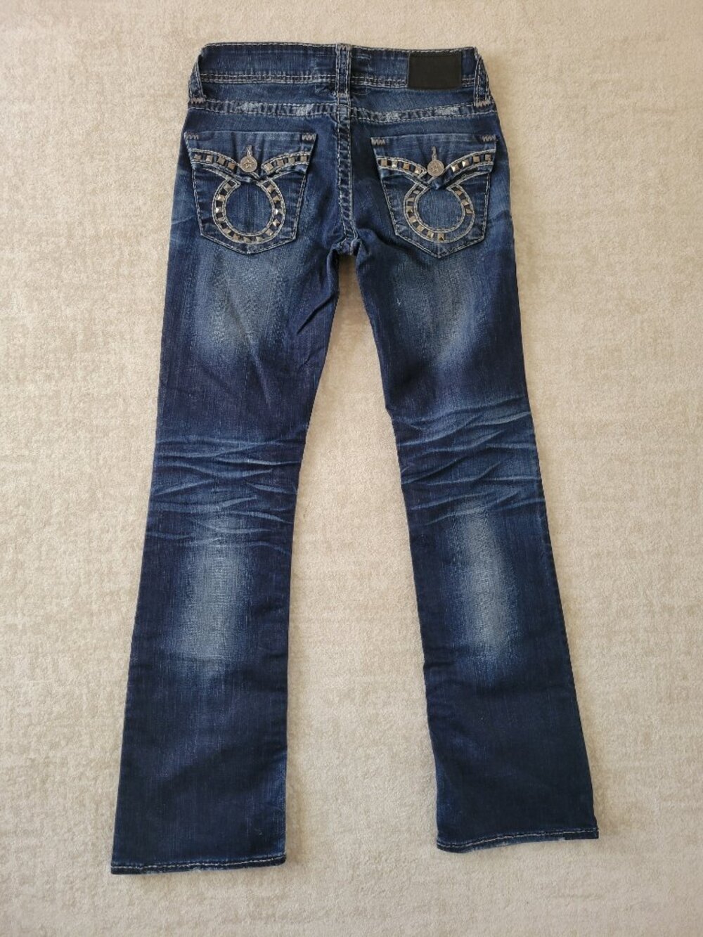 Big Star Sophie Boot Cut Jeans 27R Womens Blue Stud